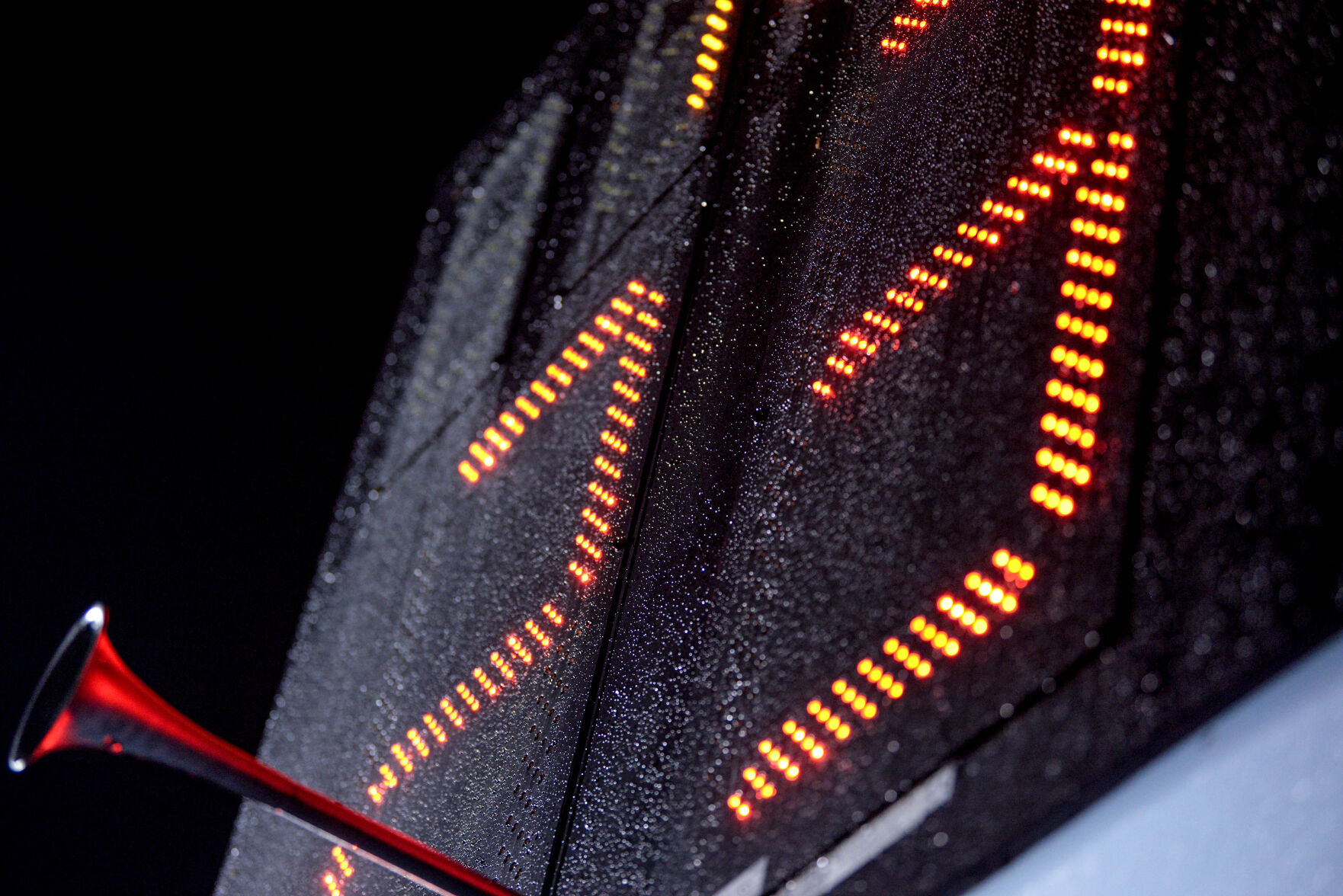 A play clock marks 23 seconds on Friday at Adkins Football Stadium